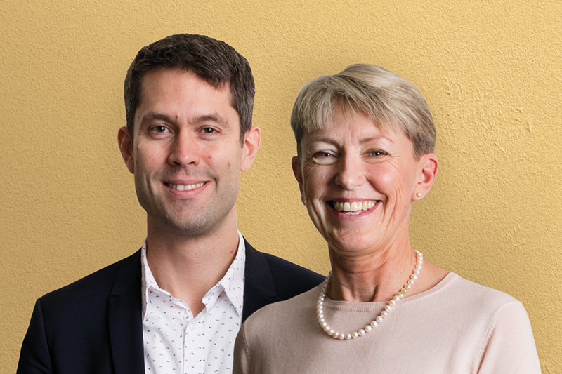 Josef Åhman och Cecilia Palm