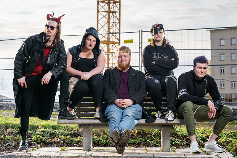 James Ray Kitching, Evelina Krantz, Jakob Säfsten, Joana Velosa och Léon Schierholz.